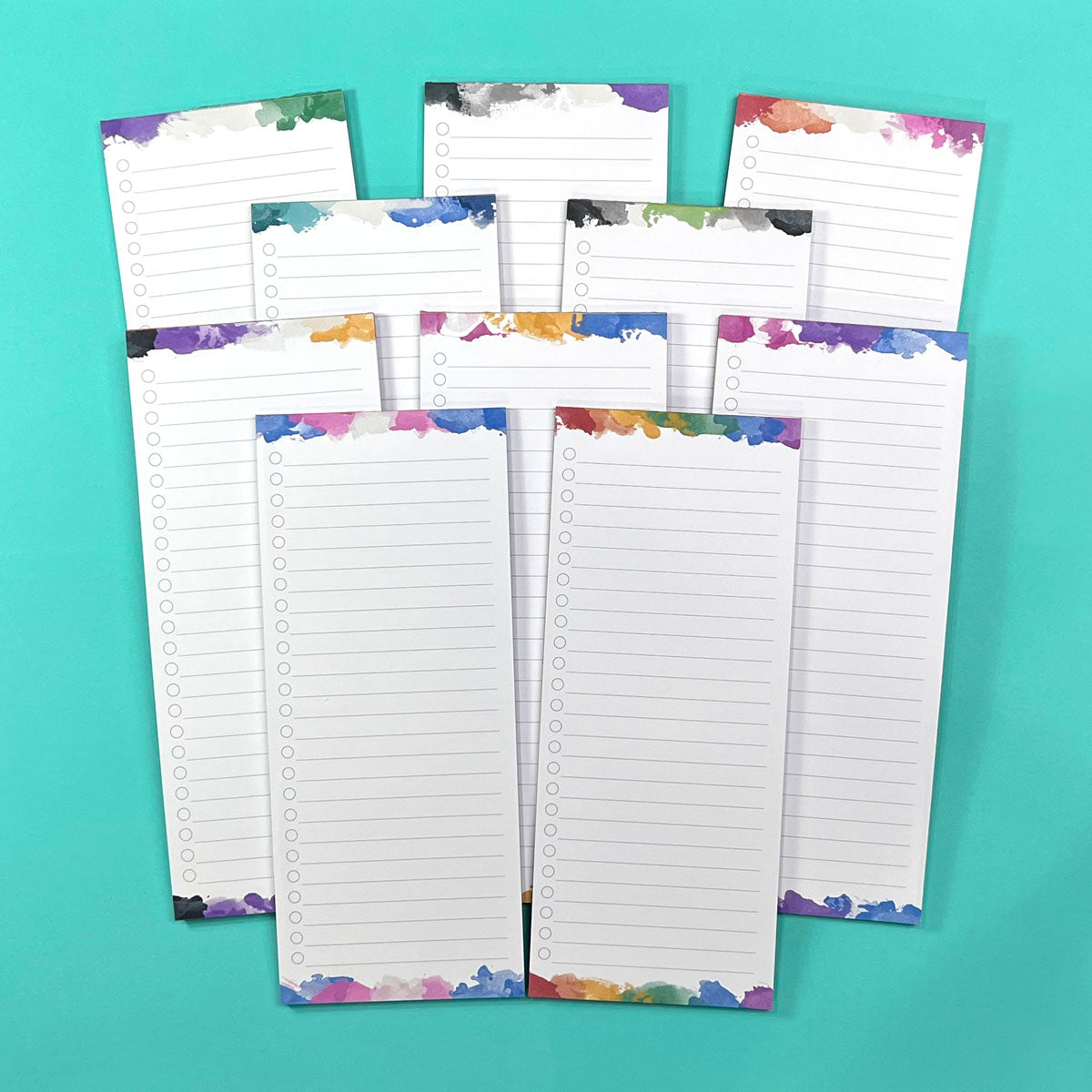 Small Magnetic Notepad: Watercolor