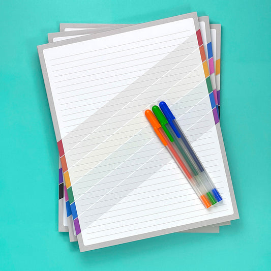 Large Notepad: Bold Stripes